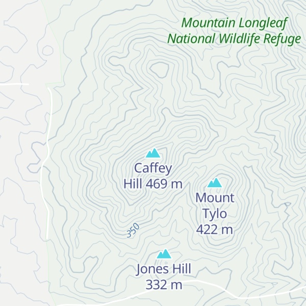 Map of Caffey Hill