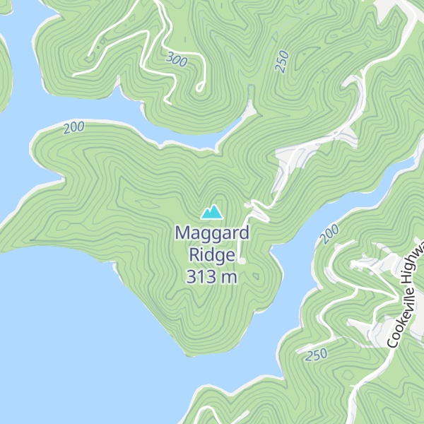 Map of Maggard Ridge
