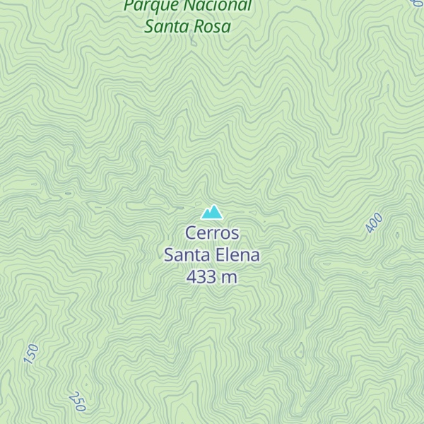 Map of Cerros Santa Elena