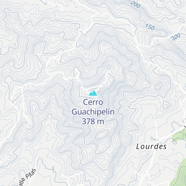 Map of Cerro Guachipelín