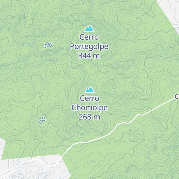 Map of Cerro Chomolpe