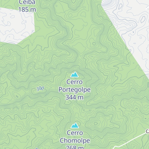 Map of Cerro Portegolpe
