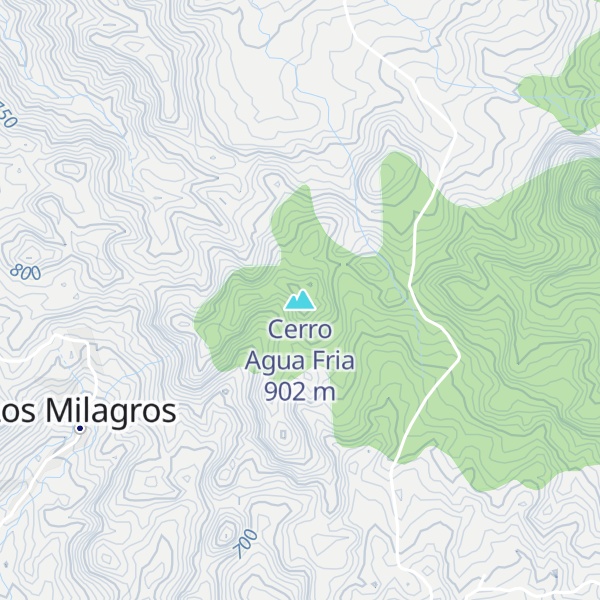 Map of Cerro Agua Fria