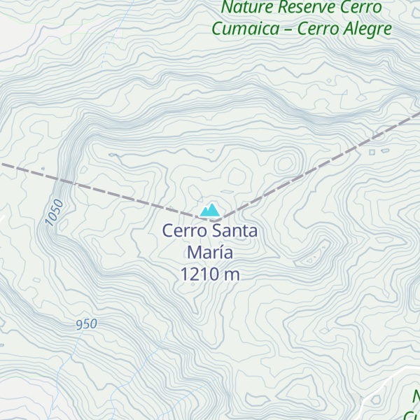 Map of Cerro Santa María