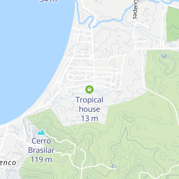 Map of Tropical house