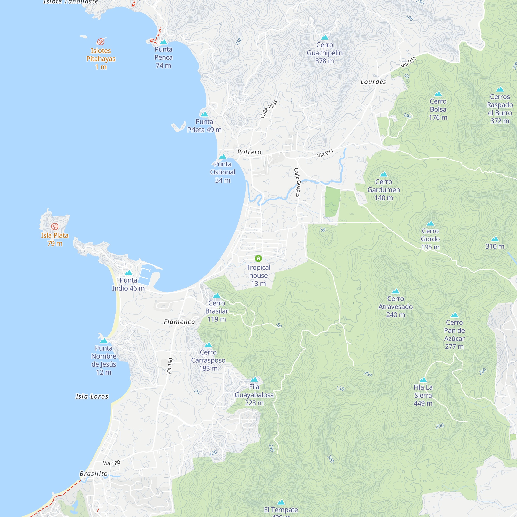 Tropical house map