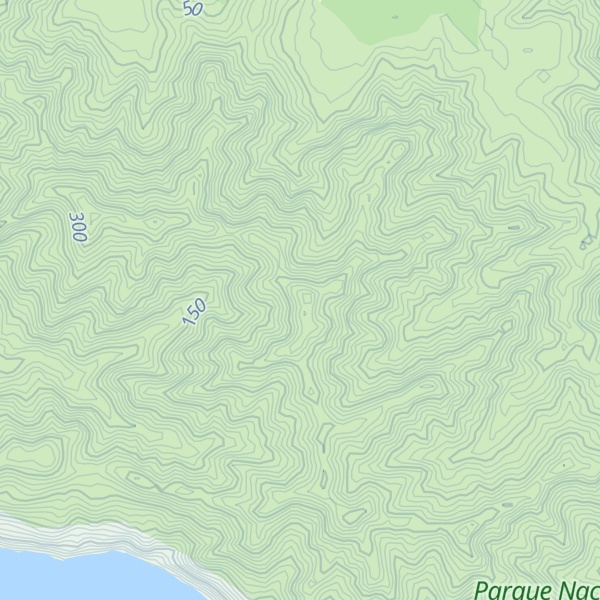 Map of Fila La Penca (N Playa Potrero)