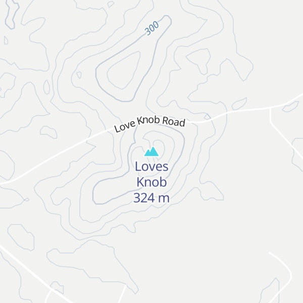 Map of Loves Knob