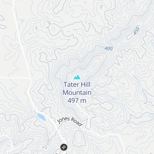 Map of Tater Hill Mountain