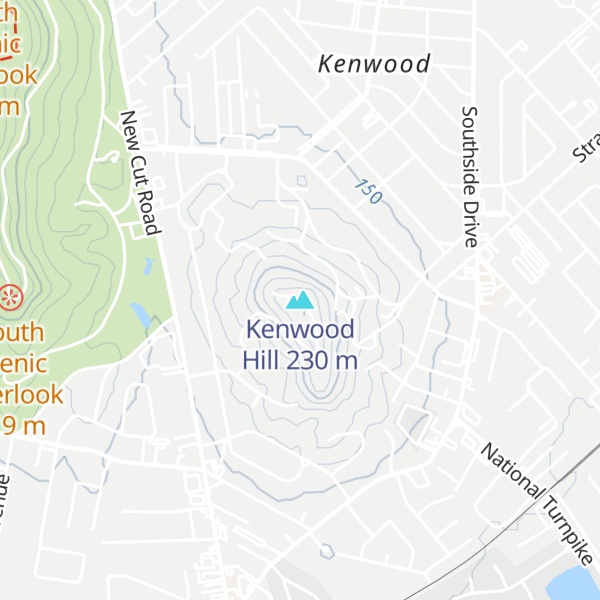 Map of Kenwood Hill