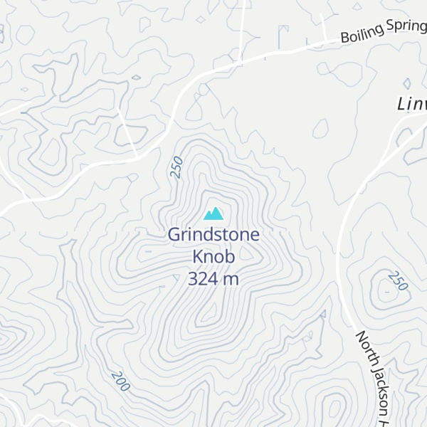 Map of Grindstone Knob