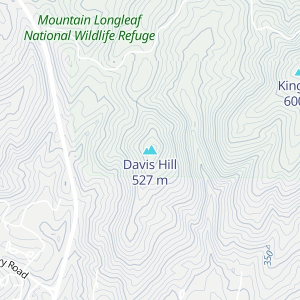 Map of Davis Hill