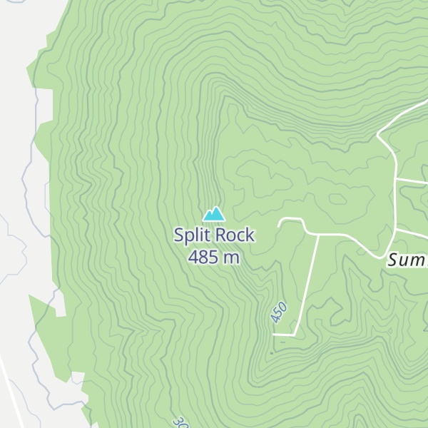 Map of Split Rock