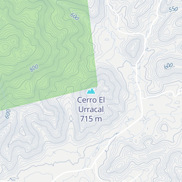 Map of Cerro El Urracal