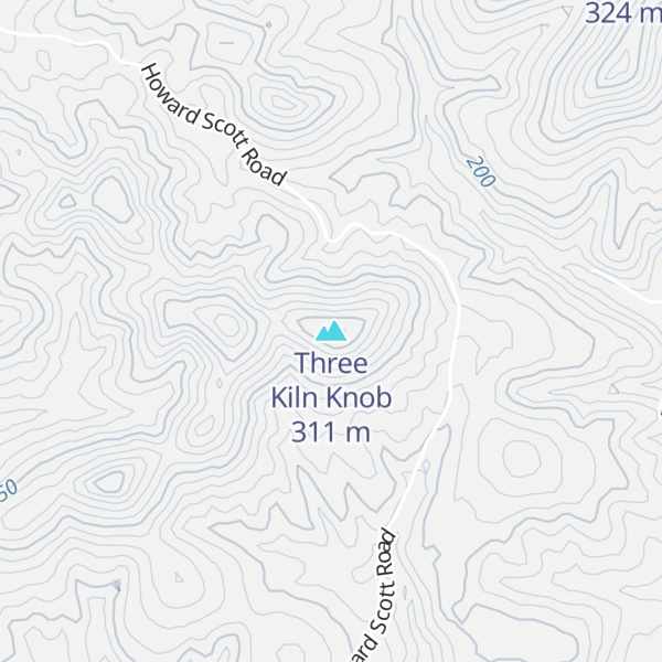 Map of Three Kiln Knob