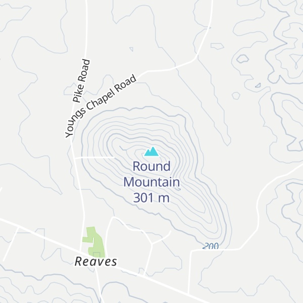 Map of Round Mountain