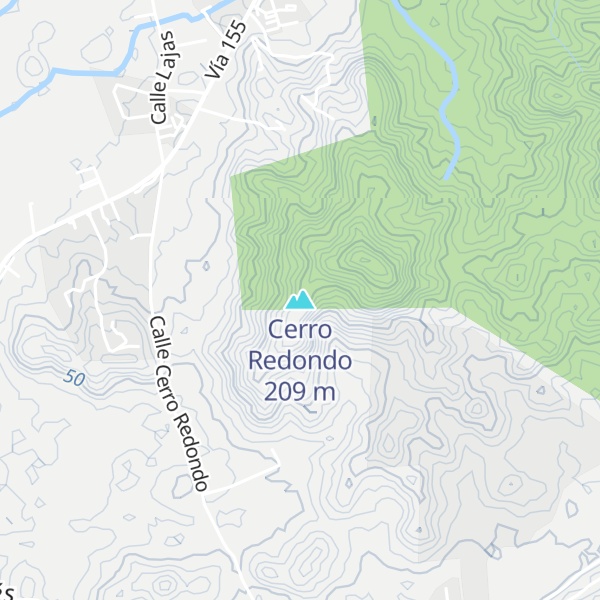 Map of Cerro Redondo