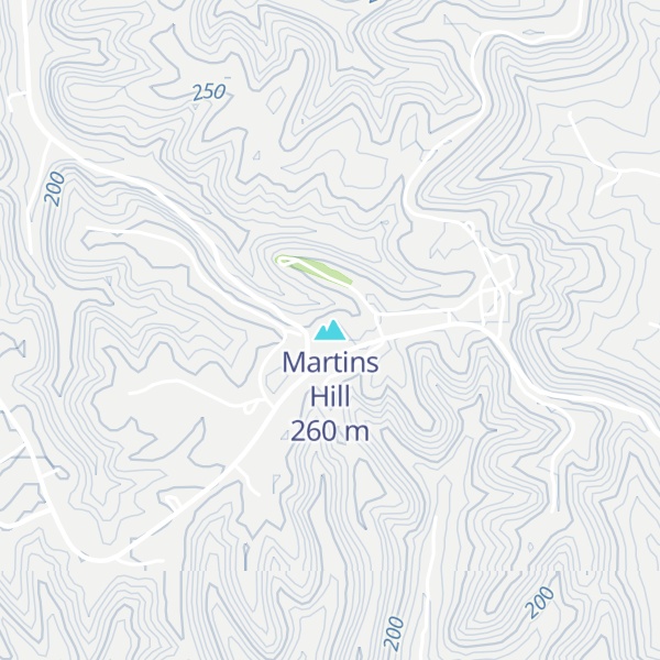 Map of Martins Hill