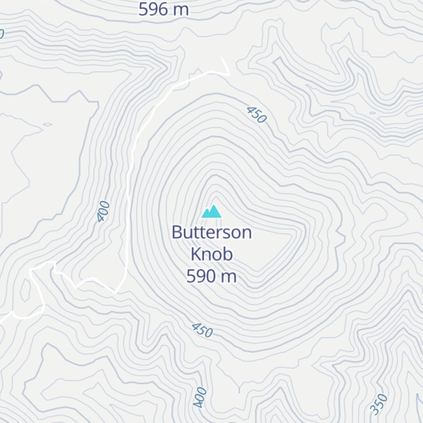 Map of Butterson Knob