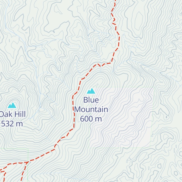 Map of Blue Mountain