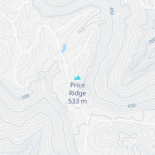 Map of Price Ridge