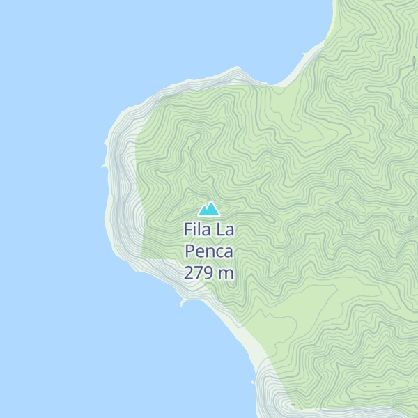 Map of Fila La Penca