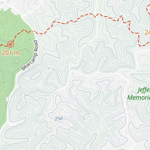 Map of Jefferson Hill