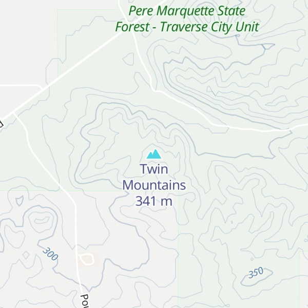 Map of Twin Mountains