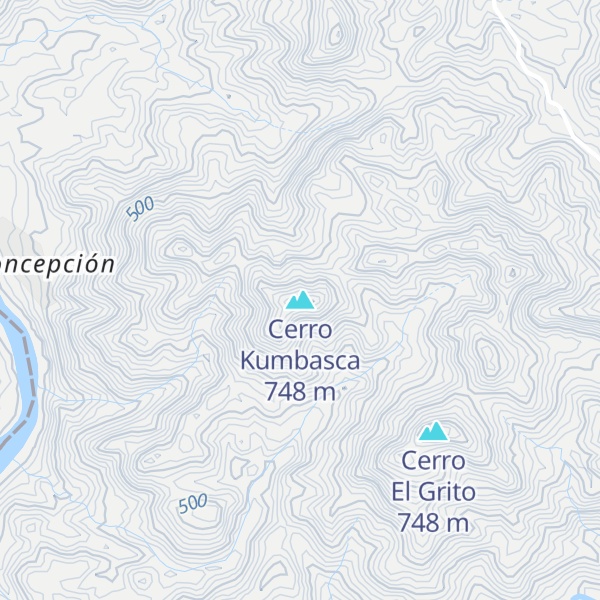 Map of Cerro Kumbasca