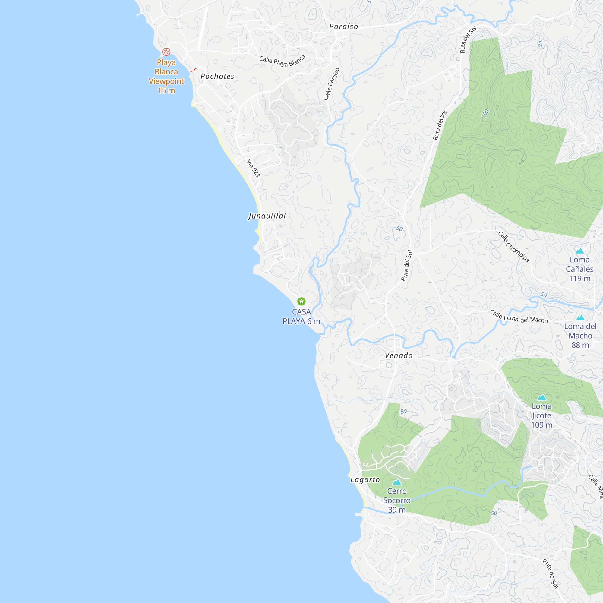 CASA PLAYA map