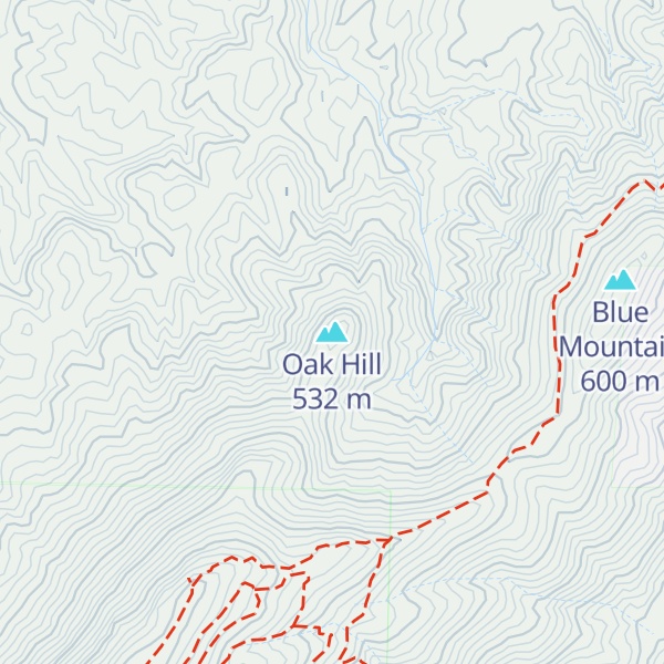Map of Oak Hill