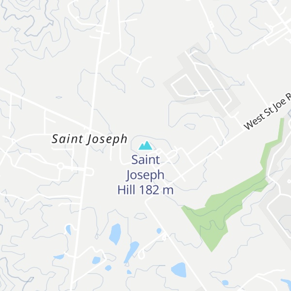 Map of Saint Joseph Hill
