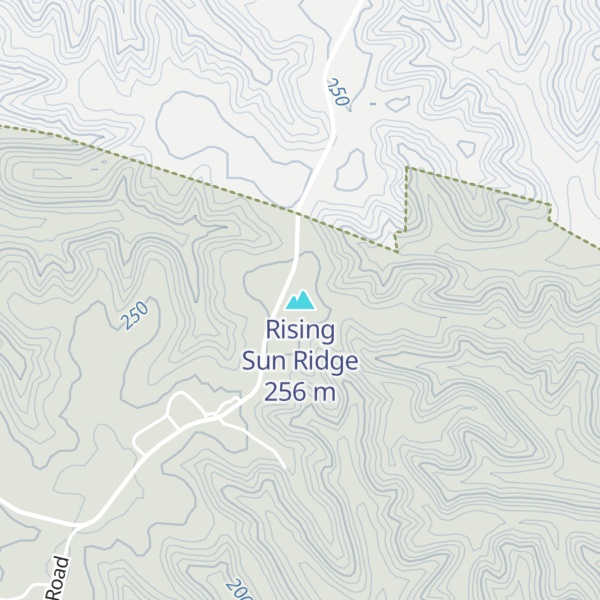 Map of Rising Sun Ridge