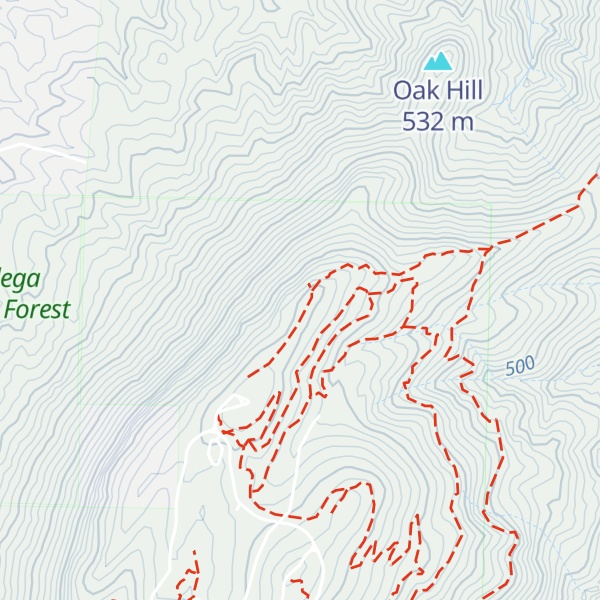 Map of Bald Rock