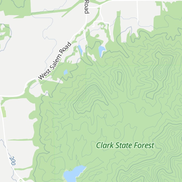 Map of Oak Knob