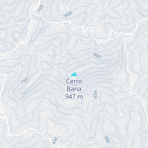 Map of Cerro Bana
