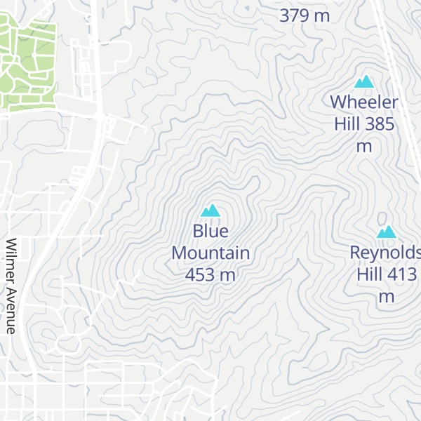 Map of Blue Mountain