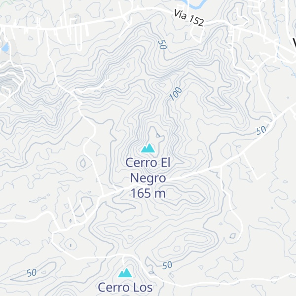 Map of Cerro El Negro