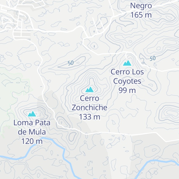 Map of Cerro Zonchiche