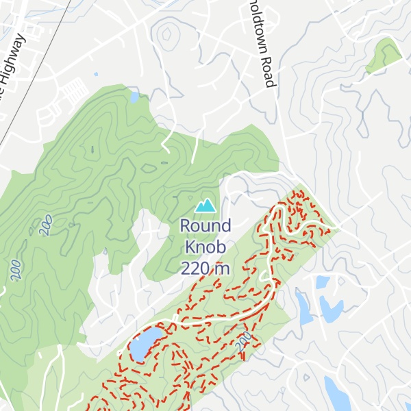 Map of Round Knob