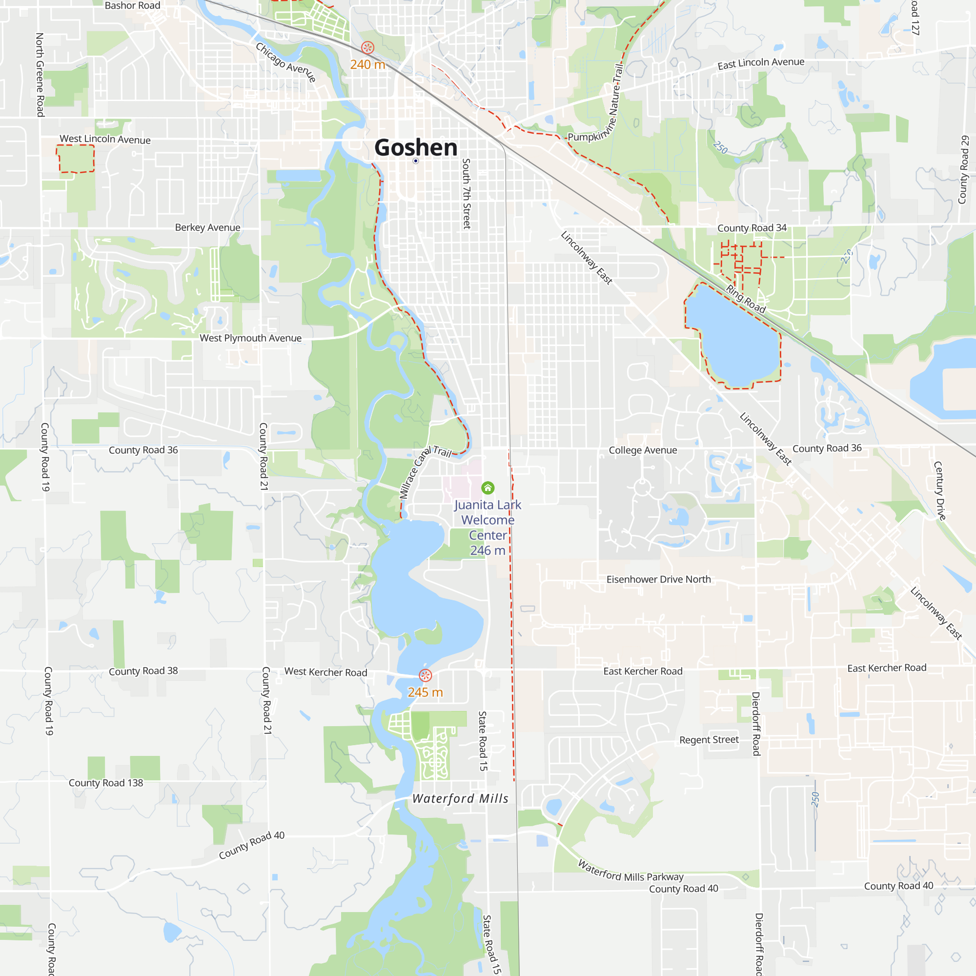 Juanita Lark Welcome Center map