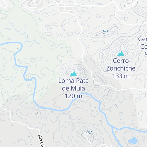 Map of Loma Pata de Mula