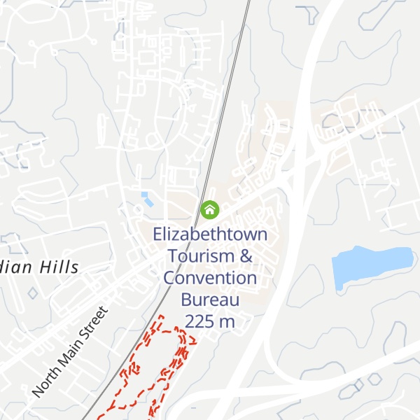 Map of Elizabethtown Tourism & Convention Bureau