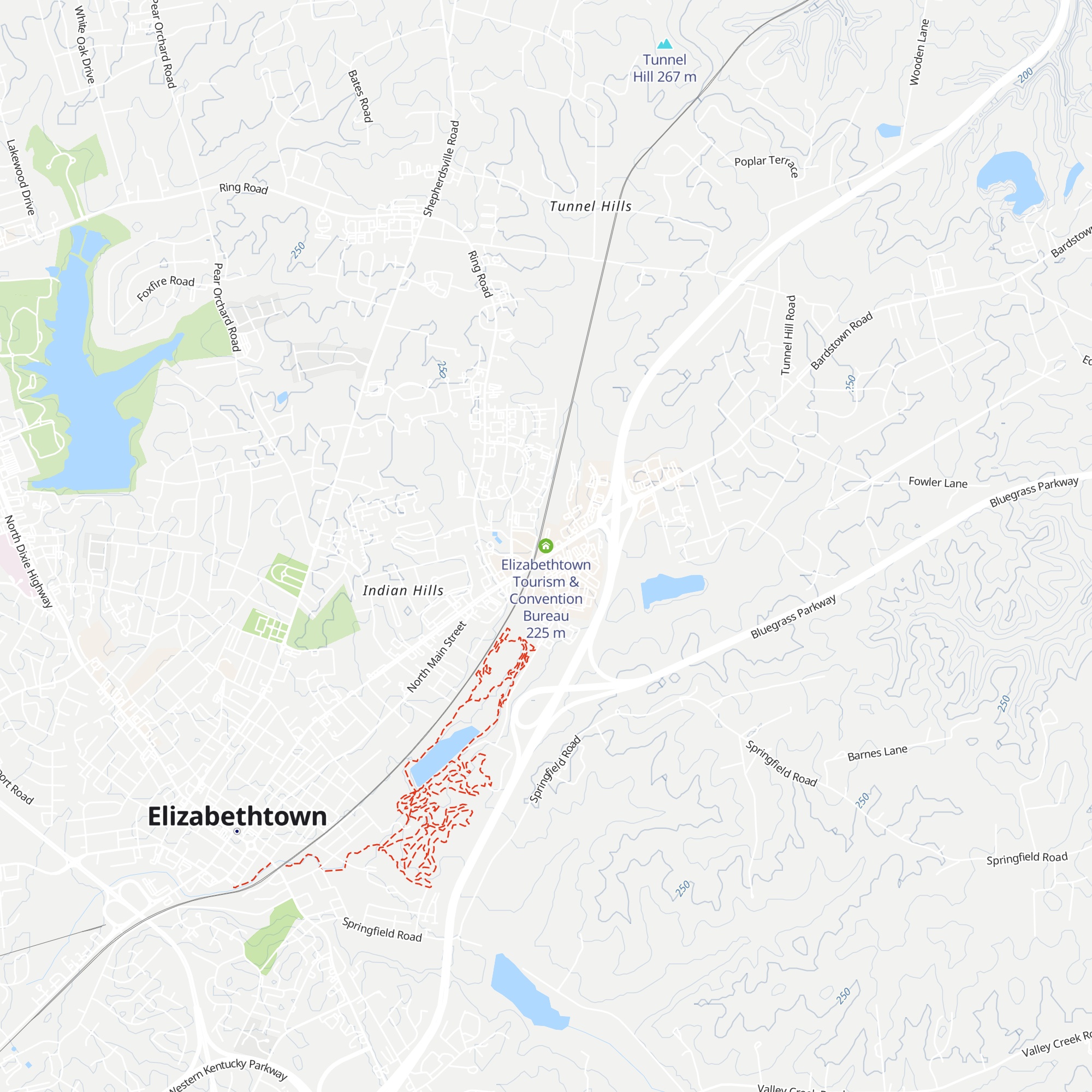 Elizabethtown Tourism & Convention Bureau map