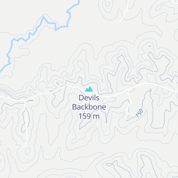 Map of Devils Backbone