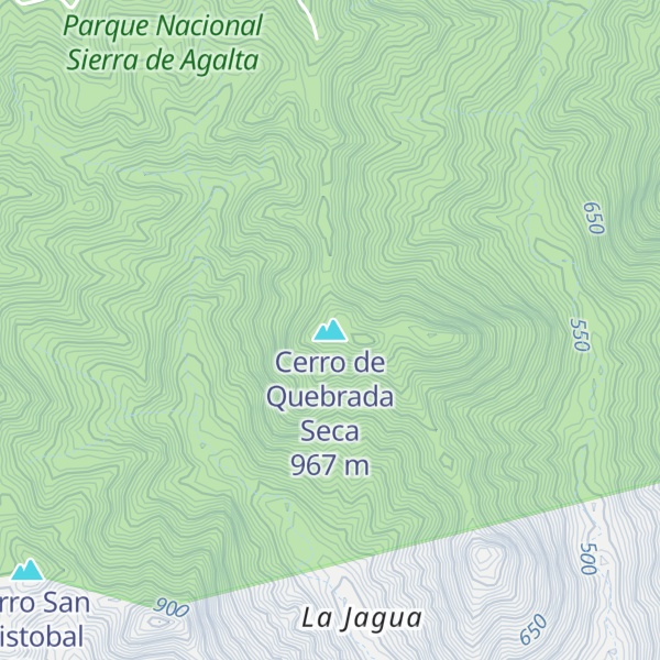Map of Cerro de Quebrada Seca