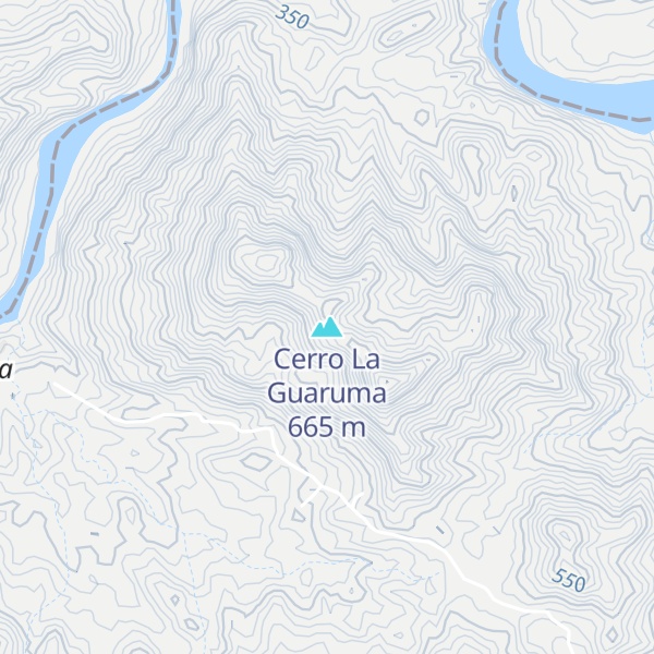 Map of Cerro La Guaruma