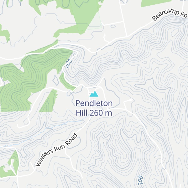 Map of Pendleton Hill