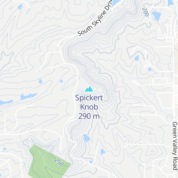 Map of Spickert Knob