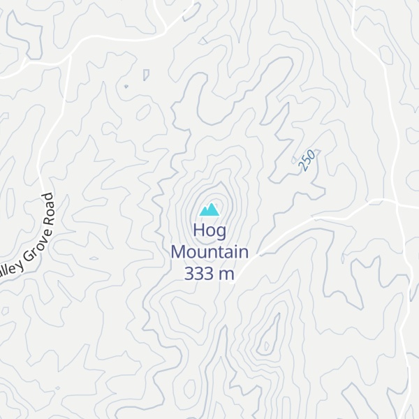 Map of Hog Mountain